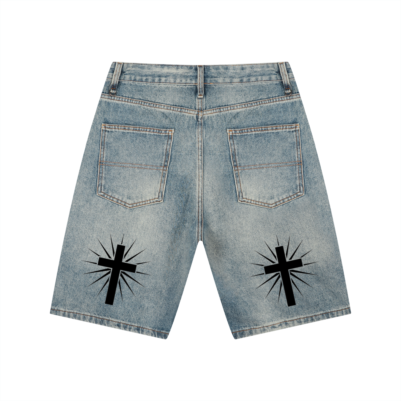 'VHS' - DENIM SHORTS