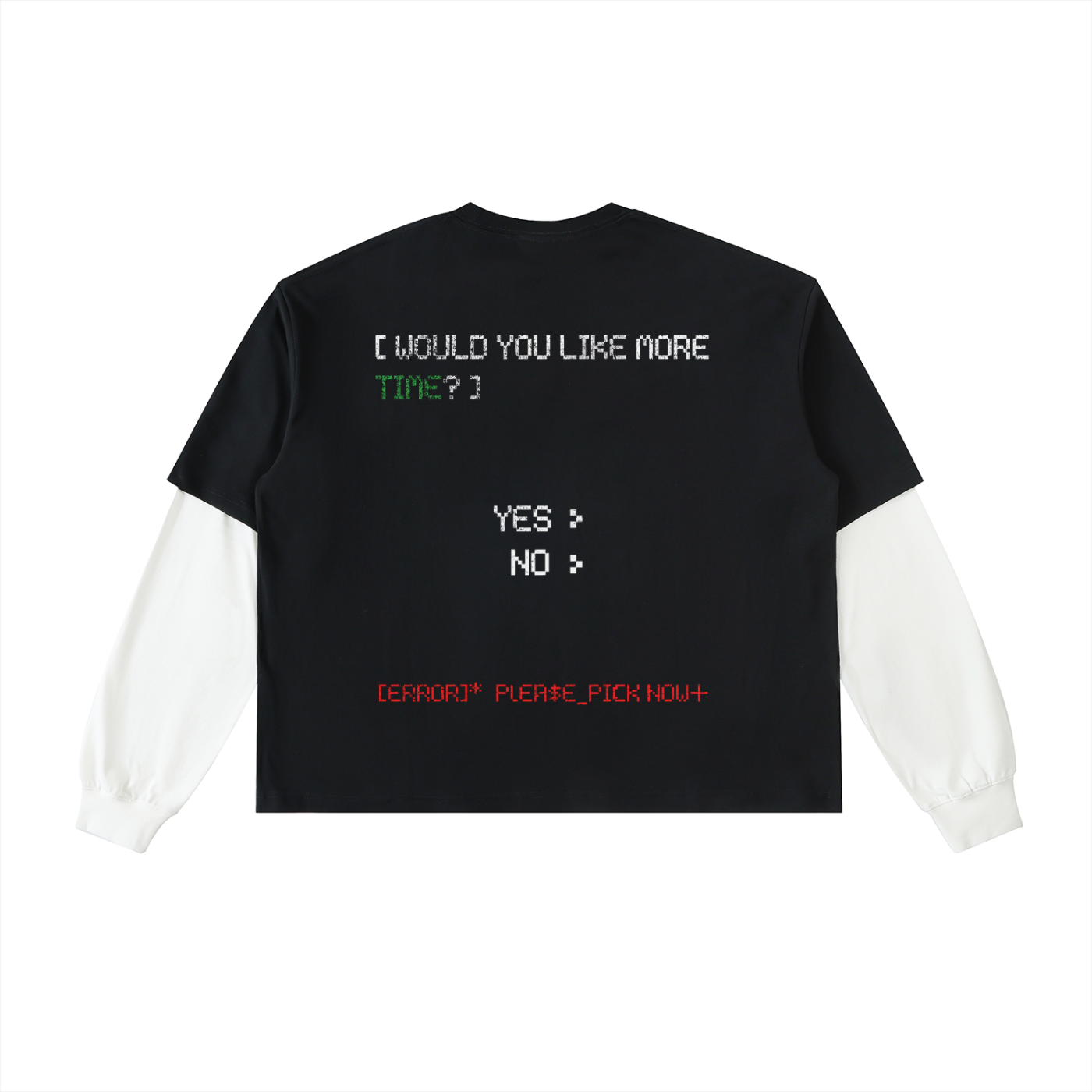'1 WAY' - LONG SLEEVE [BLACK/WHITE]