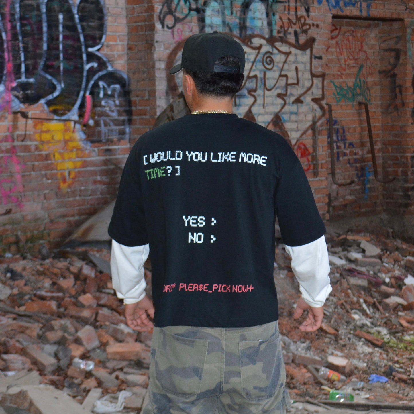 '1 WAY' - LONG SLEEVE [BLACK/WHITE]