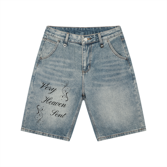 'VHS' - DENIM SHORTS